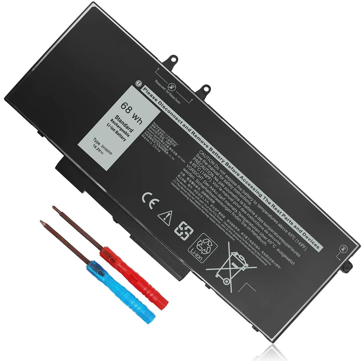  DELL XCMRD 68Wh 15.2V laptop battery Black — product photo