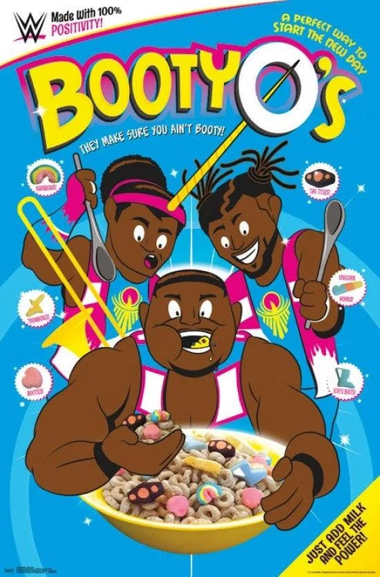 WWE Booty Os poster print, 22 by 34 inches, unframed, rolled