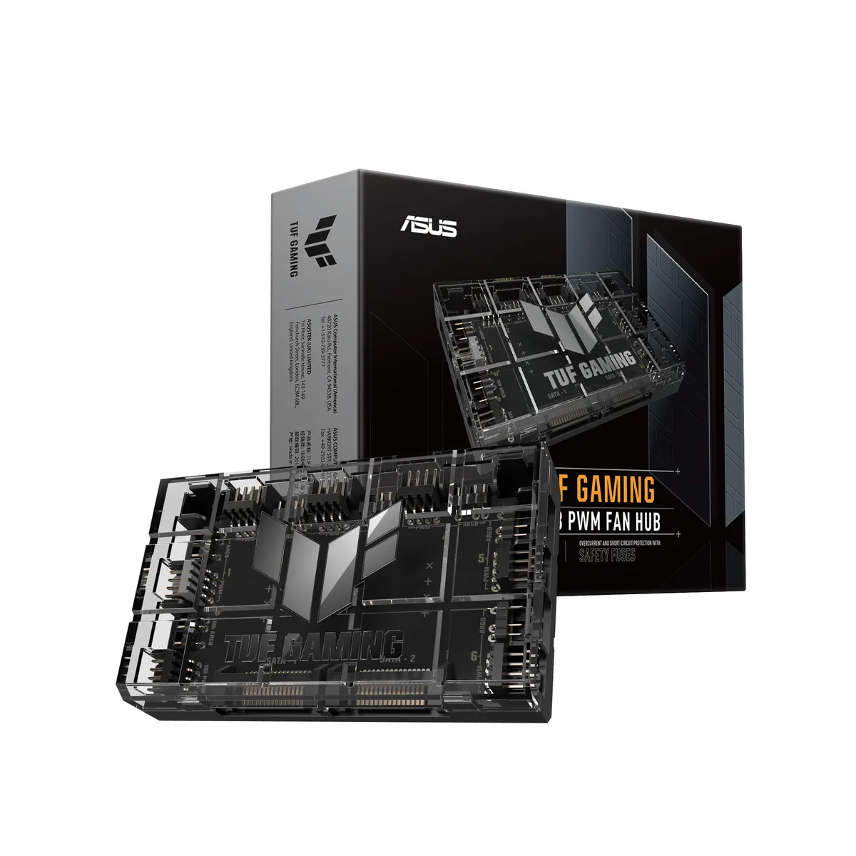 ASUS ASUS TUF Gaming TFH-01/BK/6 ARGB/6 PWM Fan Hub — product photo
