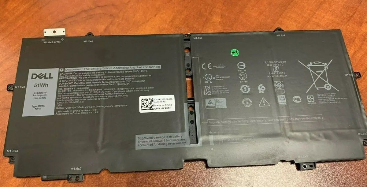DELL DELL XPS 7390 2-in-1 4-Cell 51Wh Laptop Battery 52TWH — product photo