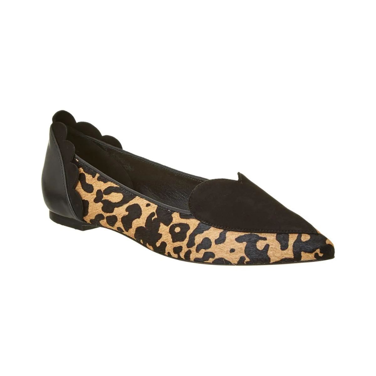 Isa Tapia Isa Tapia Clement Heart Pointed-Toe Slip-on Flats Leopard Size 35 — product photo