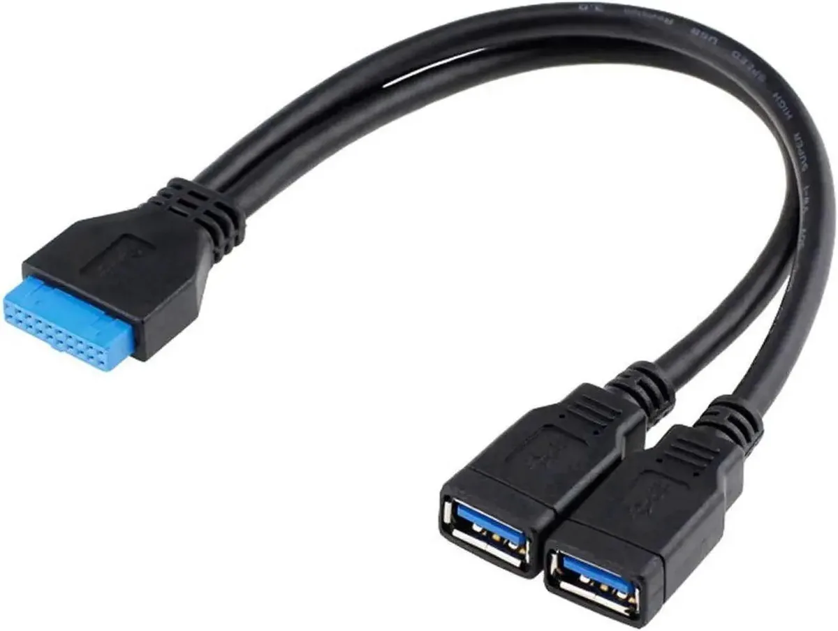 Vszerda Vszerda 2-Port USB 3.0 Female to 20-Pin Header Cable 30cm — product photo