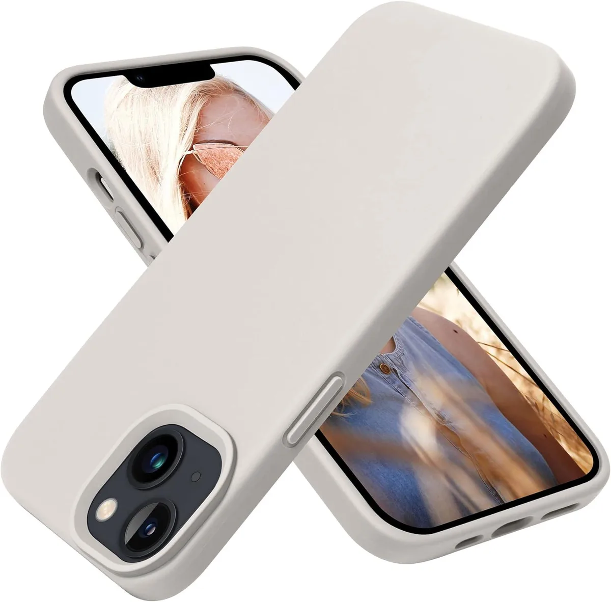 TAURKENAM TAURKENAM iPhone 13 Silicone Case Stone 6.1 inch — product photo