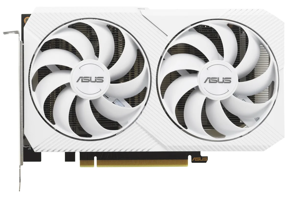 ASUS ASUS DUAL-RTX3060-O12G-WHITE GeForce RTX 3060 12GB graphics card — product photo