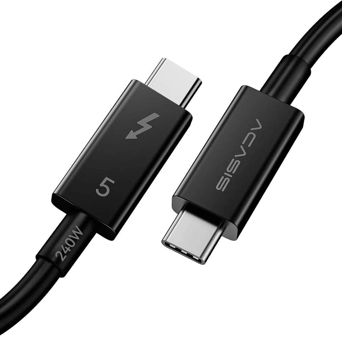 Acasis Acasis Thunderbolt 5 cable 80 Gbps 120 Gbps 240W 1.6 ft — product photo