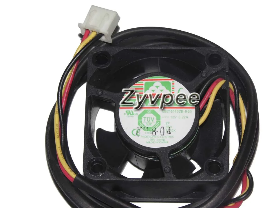 Zyvpee Zyvpee MGT4012ZB-R20 40*20mm 12V 0.22A 3-pin case fan — product photo