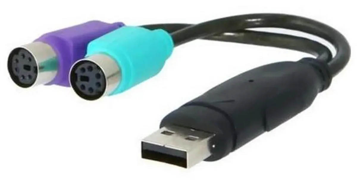 SMUGDESK SMUGDESK USB to PS2 Adapter Cable with Built-in Chip — product photo