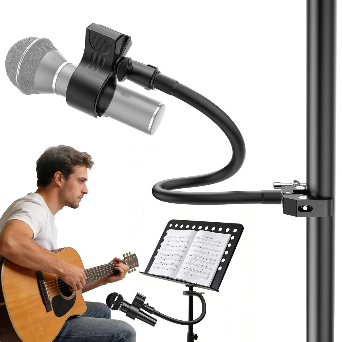 Avid EJ-01 19.6" Gooseneck Mic Stand with Super Crab Clamp — product photo