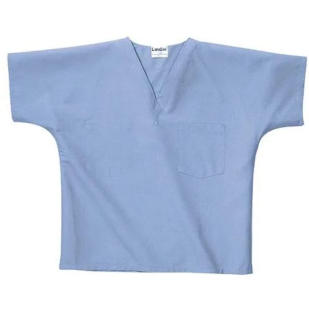 Landau Landau 7502 Scrub Shirt Cotton/Polyester XL Blue 2 Pockets — product photo