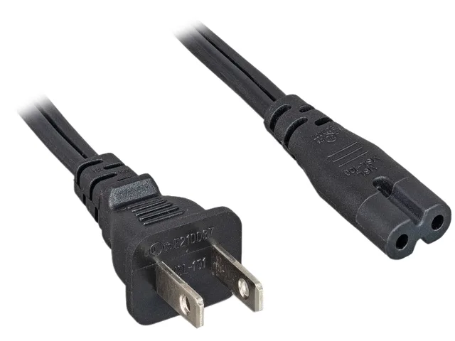 Nippon Labs Nippon Labs 30POW-10W1-13206-NE ac power cords for laptop 18 AWG 6 ft NEMA 1-15P to C7 non-polarized black — product photo