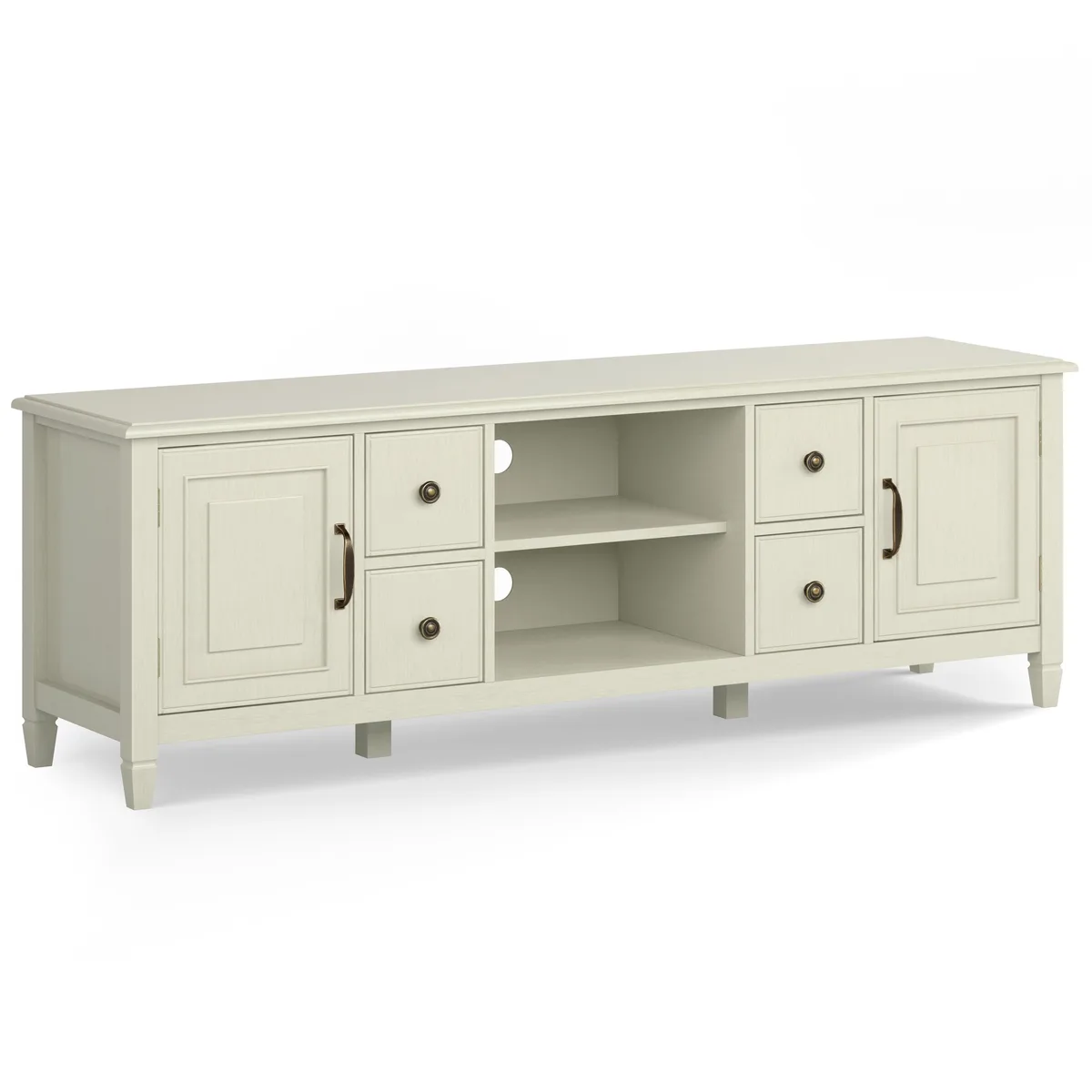 tuphen tuphen 72" Wide TV Stand Antique White — product photo