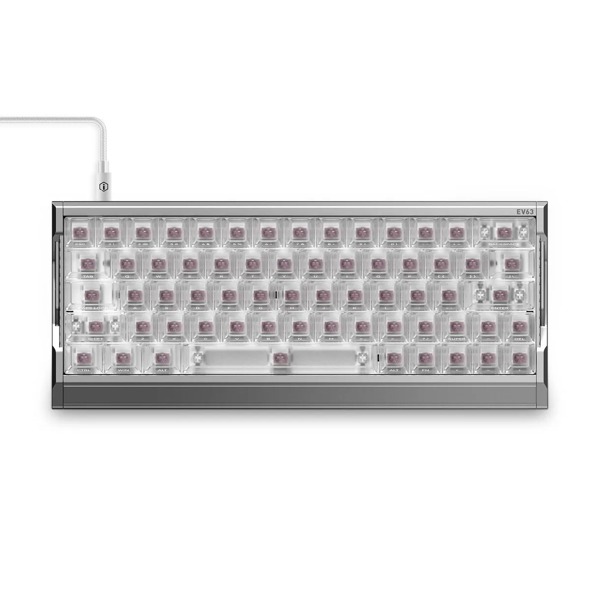 Vszerda Vszerda EV63 Hall Effect Magnetic Gaming Keyboard 60% Silver Blade — product photo
