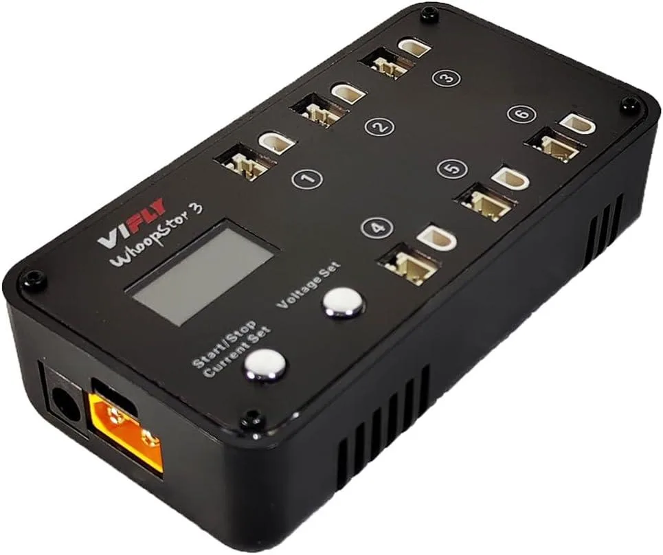 BFKK BFKK WhoopStor 3 6-Port 1S LiPo Storage Charger Discharger Black — product photo