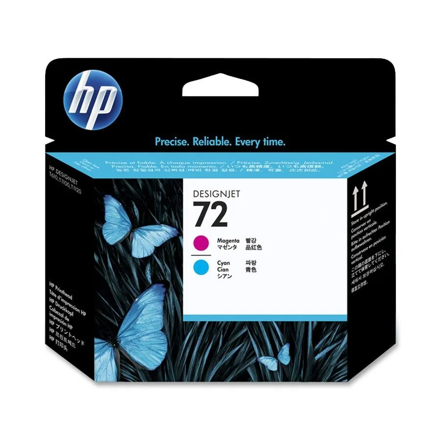 HP HP 72 C9383A Printhead Magenta Cyan for Designjet T610 T1100 2112 nozzles — product photo