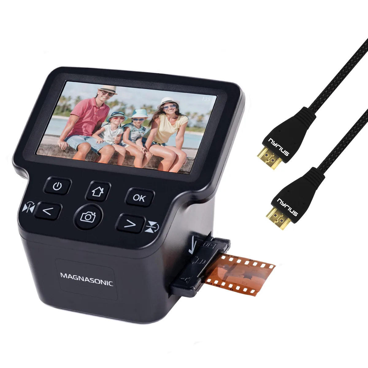 MAGNASONIC MAGNASONIC FS71HC06 24MP Film Scanner 5" LCD HDMI 128MB — product photo