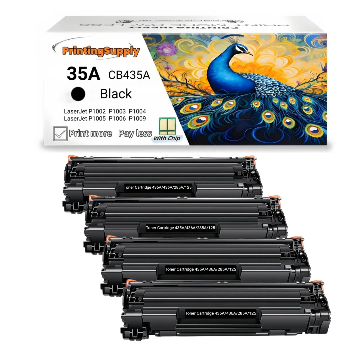 Ninestar Technology Ninestar Technology 35A toner cartridge 4 pack black — product photo