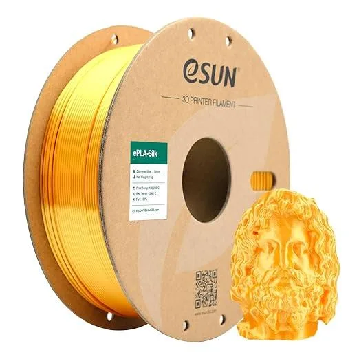 eSUN eSUN Silk Metal PLA Filament 1.75mm 1kg Gold — product photo