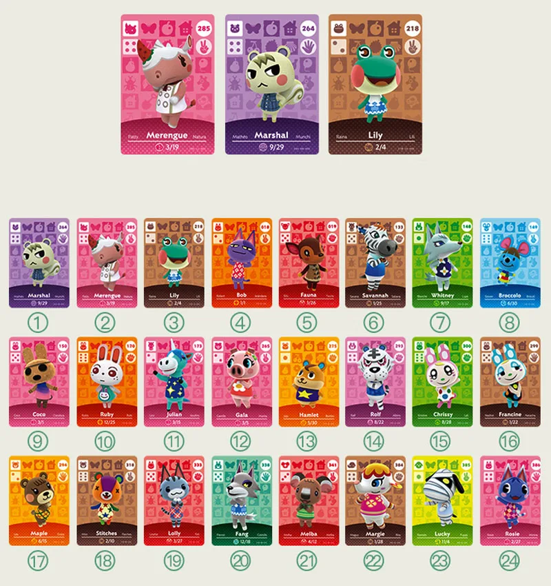 Corn Electronics Corn Electronics Animal Crossing 24 NFC Tag Cards Green — product photo