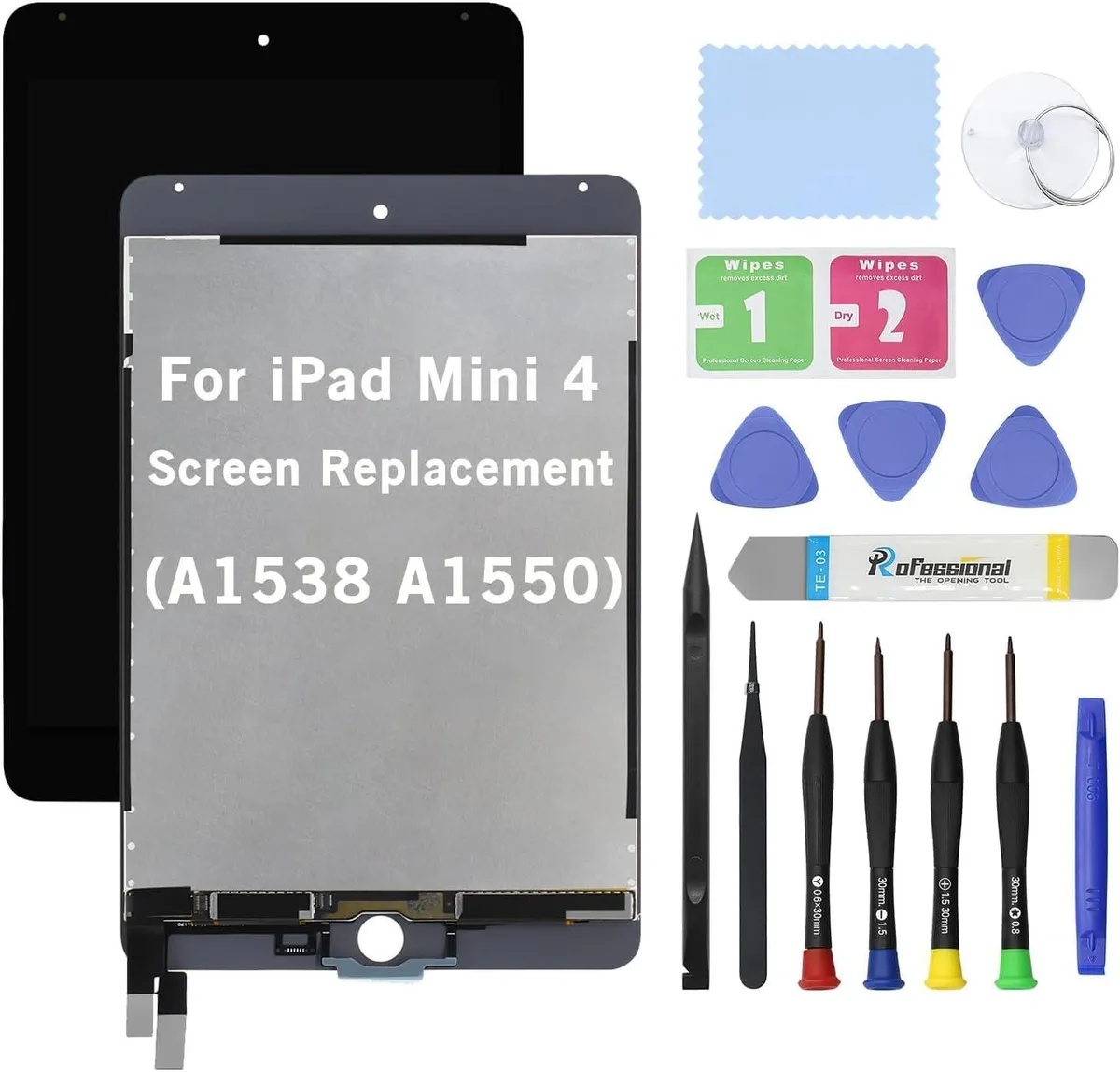 NUOLAISUN NUOLAISUN 7.9" LCD Screen for iPad Mini 4 A1538 A1550 Black — product photo