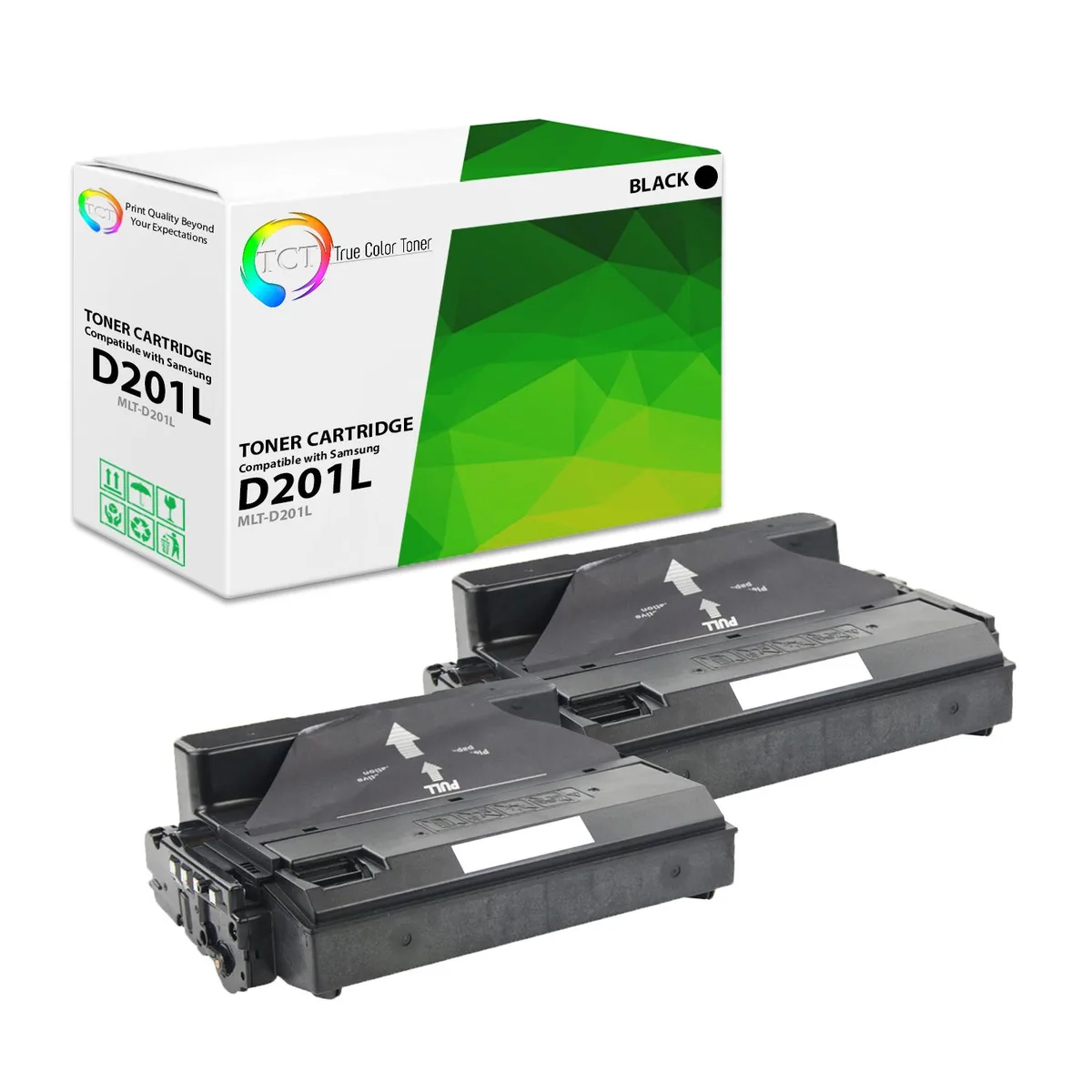 True Color Toner True Color Toner MLT-D201L Black High Yield Toner Cartridge 2 Pack — product photo