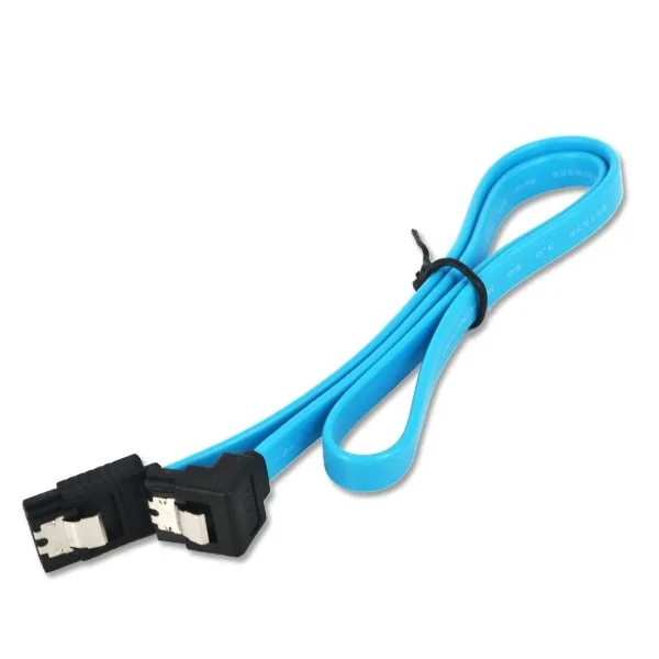 Transway's Marketplace Transway's Marketplace SATA 3.0 cable 50cm blue right angle — product photo