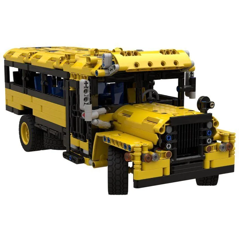 ZITIANYOUBUILD ZITIANYOUBUILD MOC-65658 Old School Bus Building Blocks Set 1104 Parts — product photo