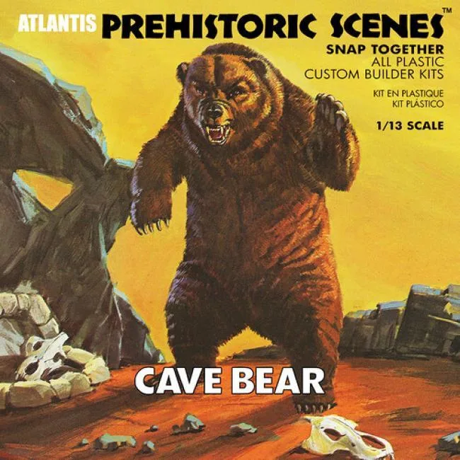Atlantis Atlantis Prehistoric Scenes 1:13 Scale Model Kit Cave Bear — product photo