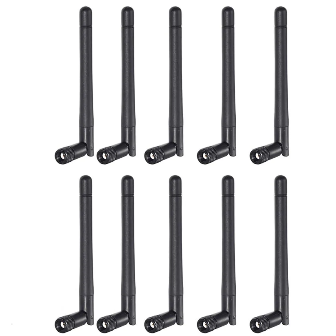 Vszerda Vszerda BFN00964 Dual Band 2.4/5.8 GHz 3 dBi RP-SMA Male Antenna 10-Pack — product photo
