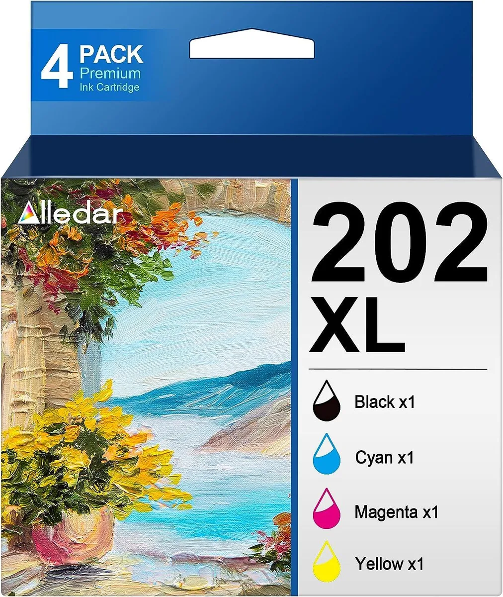 NuoTo NuoTo 202XL Ink Cartridge 4-Pack (1 Black, 1 Cyan, 1 Magenta, 1 Yellow) — product photo
