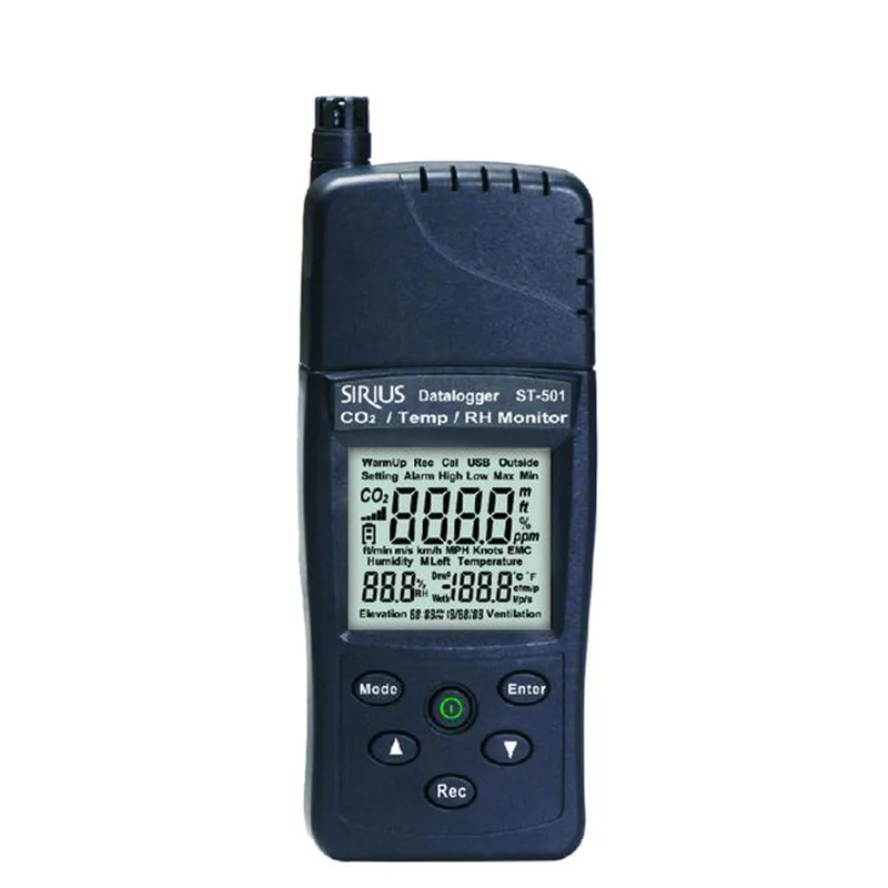 TENMARS ELECTRONICS TENMARS ELECTRONICS ST-501 CO2 temperature RH monitor electrician tool — product photo