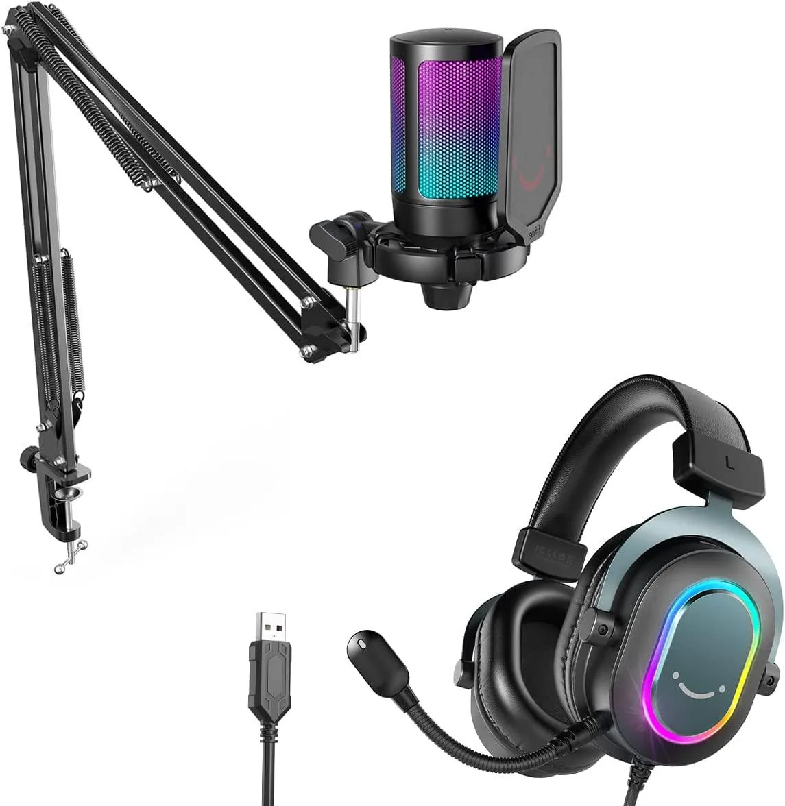 BFKK BFKK Gaming Microphone and USB Streaming Headset Kit 7.1 2.5m — product photo