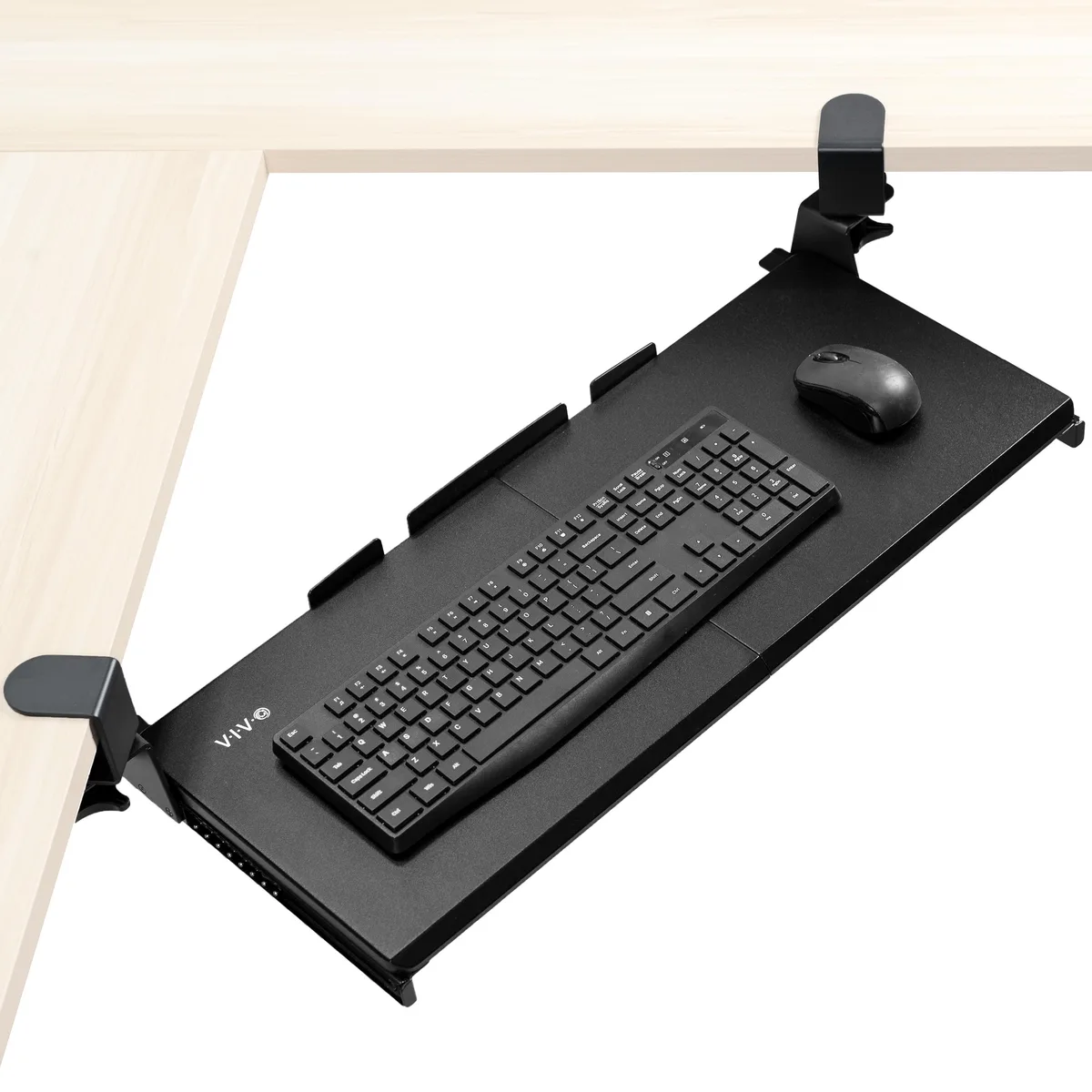 VIVO VIVO Clamp-on Keyboard Tray for Corner Desks, Black, 26.8" x 11 — product photo