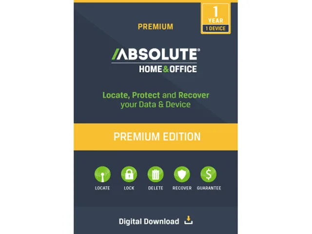 Absolute Software Corp. Absolute Software Corp. ALJLPP1 Home &amp; Office Premium 1 Year Download internet security — product photo