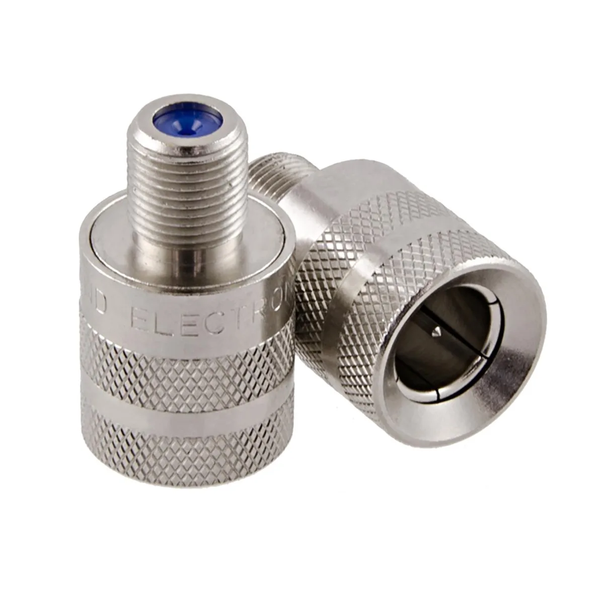 Holland Electronics Holland Electronics G-PF-59 Push-On F Adapter Silver — product photo