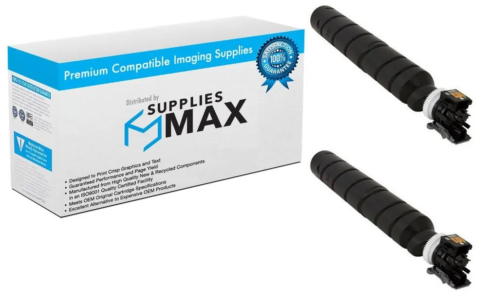 SuppliesMax SuppliesMax KYO1T02ND0US0_2PK Black Toner Cartridge 2 Pack 30000 Pages — product photo