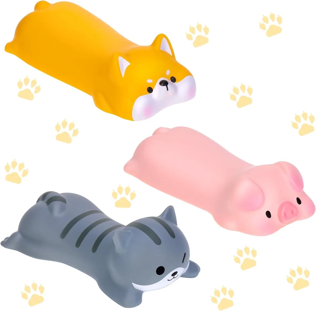 Emerson Emerson 3 Pcs Cute Wrist Rest Cat Pig Dog — product photo