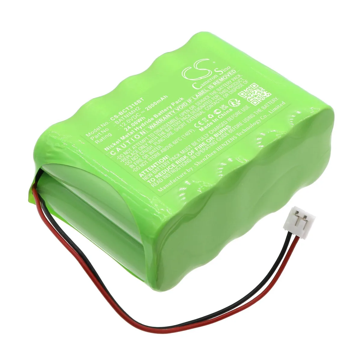  Cameron Sino Logisty 12.0V 2000mAh NiZn alarm system battery — product photo