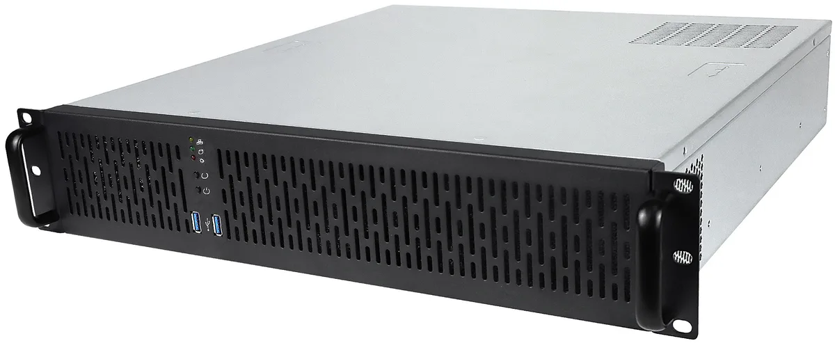 Rosewill Rosewill RSV-Z2800U 2U server chassis 4x3.5" 2x2.5" bays 2x80mm PWM fans 2xUSB 3.0 — product photo
