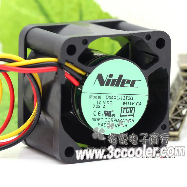 Zyvpee Zyvpee D04XL-12T2G 4028 12V 0.29A 40x40x28mm 2 Ball 3 Pin case fan — product photo