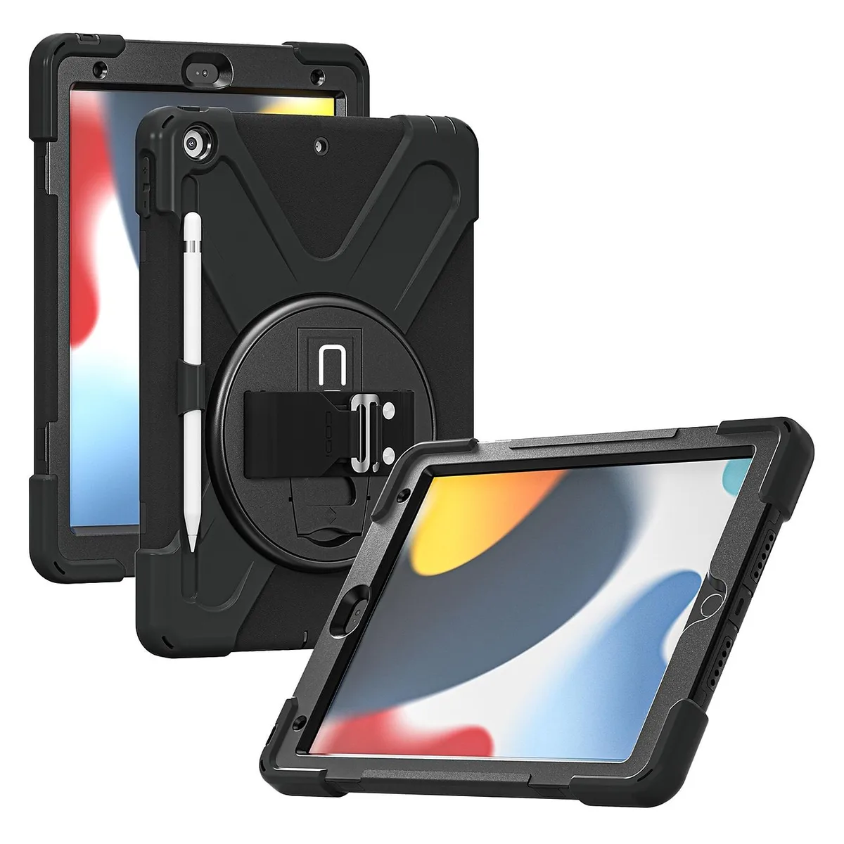 CODi CODi Rugged Polycarbonate Silicone Case 10.2 iPad Gen 7 8 9 Black 30705065 — product photo