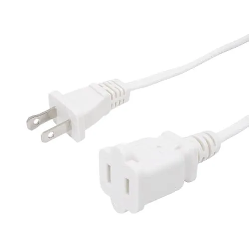 Yilespq 6 ft 18 AWG 125V 10A Power Extension Cord White — product photo