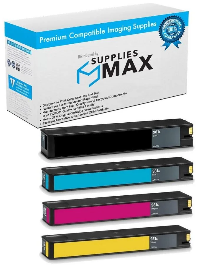 SuppliesMax SuppliesMax HP J3M7AMP Inkjet Combo Pack (BK/C/M/Y) 6000 pages — product photo