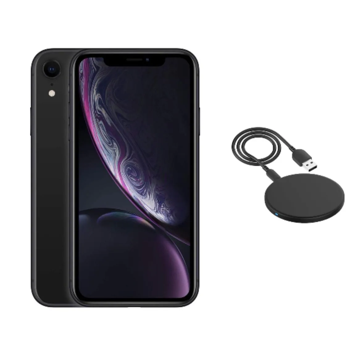 Apple Apple iPhone XR A1984 128GB Black with Wireless Charger cell phones - unlocked — product photo