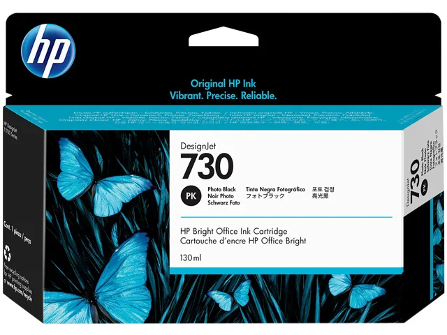 HP HP P2V67A 730 130-ml Photo Black DesignJet Ink Cartridge — product photo