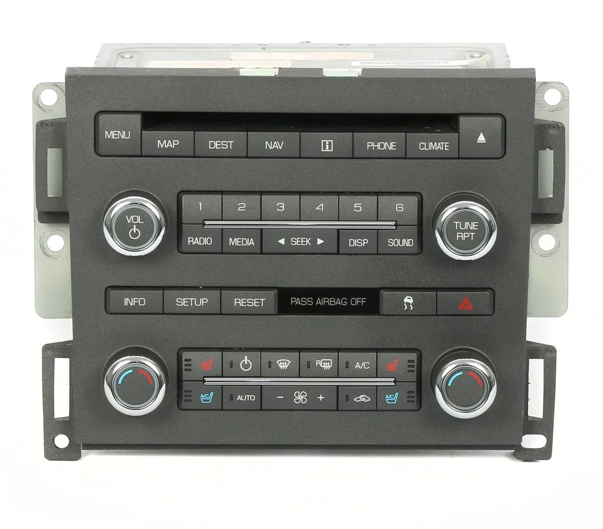 1 Factory Radio 1 Factory Radio 8A5T-19C156-AL Receiver 2009 Lincoln MKS AM FM CD Navigation Temperature Controls — product photo