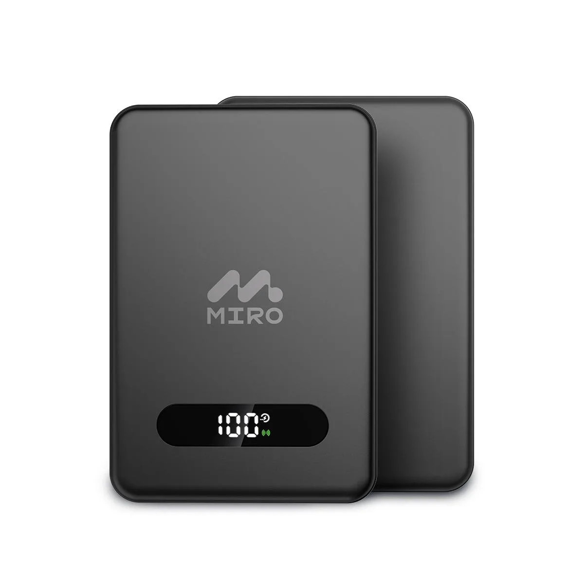 MIRO MIRO B5 power bank 10000mAh 30W USB-C 15W wireless Black — product photo