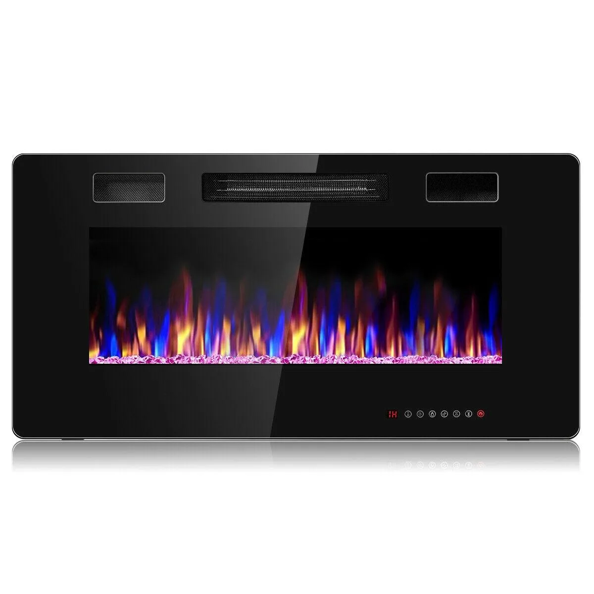 SlickBlue SlickBlue 36 Inch Ultra Thin Electric Fireplace 1500W 120V 5100 BTU Black — product photo