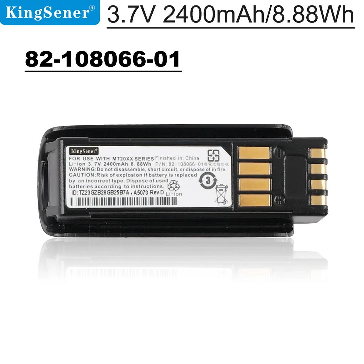 KingSener KingSener 82-108066-01 3.7V 2400mAh replacement battery gadget — product photo