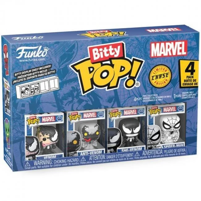Funko Funko 85703 Bitty POP! Spider-Man Venom 4-Pack Action Figure — product photo