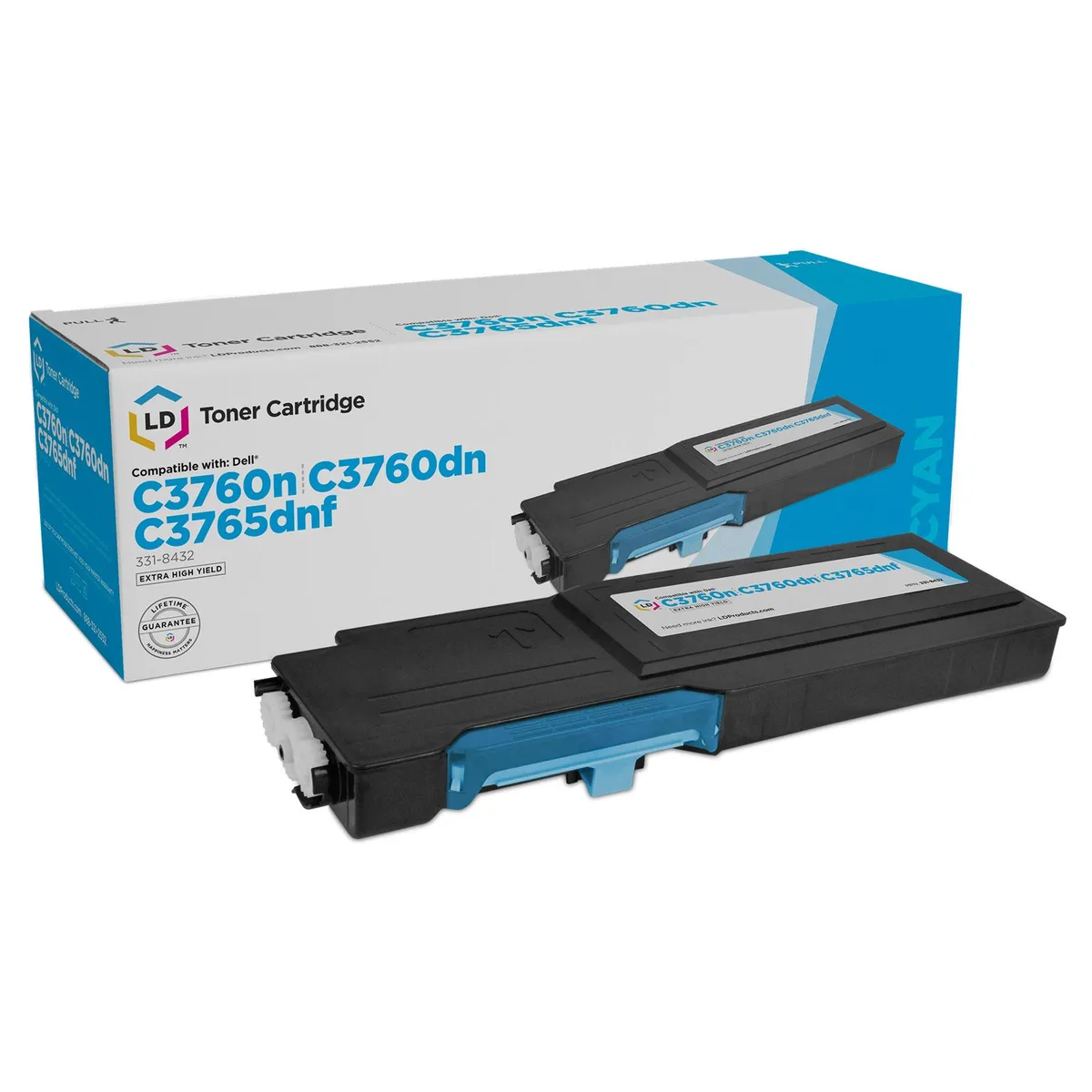 LD Products LD Products Compatible Toner Cartridge 331-8432 1M4KP Extra High Yield Cyan — product photo